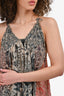 Isabel Marant Cream/Black Silk Sleeveless Top Size 36