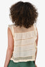 Isabel Marant Cream Eyelet Sleeveless Top Size XS