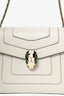 Bvlgari White Leather 'Forever Serpenti Crossbody Bag