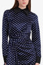 Keepsake Navy/White Polka Dot Foolish Mini Dress Size XS