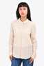 Xirena Beige Cotton Gauze Button Down Size M