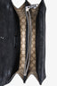 Gucci GG Supreme/Black Suede Small Dionysus Chain Bag