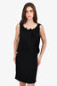 Moschino Boutique Black Bow Fringe Dress Size 40