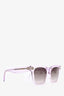 Celine Clear Purple Acetate Square Sunglasses