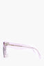 Celine Clear Purple Acetate Square Sunglasses