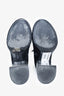 MM6 Maison Margiela Black Velvet Cube Heel Boots Size 37.5