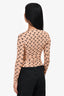 Marine Serre Tan/Black Crescent Top Size S