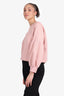 Burberry Brit Pink Puff Sleeve Crew Neck Size M