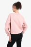 Burberry Brit Pink Puff Sleeve Crew Neck Size M
