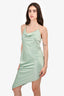 Alice + Olivia Green Asymmetrical Dress Size 4