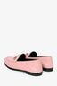 Gucci Pink Leather Horsebit Loafers Size 37.5