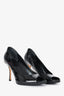 Gucci Black Patent Leather Peep Toe Heels Size 37.5