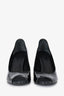 Gucci Black Patent Leather Peep Toe Heels Size 37.5