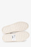 Tod's White/ Gold Metallic Leather Trim Detailed Sneakers Size 37.5