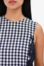 MSGM White/Navy Lave Dress Size 38 (As Is)