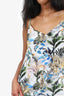 L'Agence Animal Print Silk Tank Top Size L