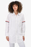 Thom Browne White Striped Button-Down Dress Shirt Size 3