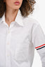 Thom Browne White Striped Button-Down Dress Shirt Size 3