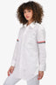 Thom Browne White Striped Button-Down Dress Shirt Size 3