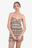 Missoni Multicoloured Pattern Strapless Mini Dress Size S