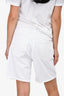 Citizens of Humanity White Denim Bermuda Shorts Size 26