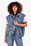 Ba&sh Blue Denim Vest Size M
