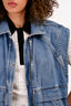 Ba&sh Blue Denim Vest Size M