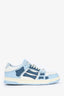 Amiri White/Blue Leather 'Skel' Sneakers Size 37