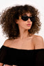 Versace Vintage Black Medusa Head Rectangle Sunglasses