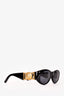 Versace Vintage Black Medusa Head Rectangle Sunglasses