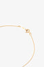Tiffany & Co. 18K Gold Beaded Chain with Hexagon Key Pendant