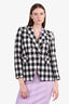 Veronica Beard Black/White Plaid Blazer Size 2