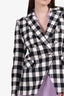 Veronica Beard Black/White Plaid Blazer Size 2