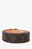 Louis Vuitton Brown Monogram LV Buckle Belt Size 100