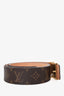 Louis Vuitton Brown Monogram LV Buckle Belt Size 100