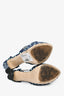 Miu Miu Blue/White Polka Dot Platform Heels Size 37.5
