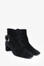 Roger Vivier Black Suede Ankle Booties Size 35.5