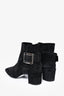 Roger Vivier Black Suede Ankle Booties Size 35.5
