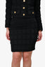 Moschino Cheap and Chic Black Blazer + Skirt Set Size 10 US