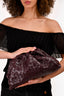 Bottega Veneta Purple Intrecciato Leather Large Classic Pouch