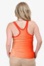 Emilio Pucci Orange/Red Sleeveless Cotton Knit Top Size S