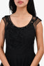 Simone Rocha Black Tulle Sleeveless Ruffle Tiered Dress Size 4