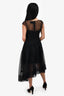 Simone Rocha Black Tulle Sleeveless Ruffle Tiered Dress Size 4