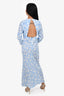 Rixo Blue/White Floral L/S Maxi Dress Size S