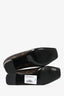 Louis Vuitton Monogram Leather 'LV' Hardware Square Toe Block Heels Size 36.5