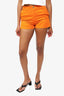 Louis Vuitton Orange Denim Short Size 36