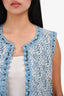 Sea New York Blue/White Tassel Hem Vest Size 4