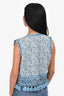 Sea New York Blue/White Tassel Hem Vest Size 4