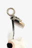 Fendi White Mink Fox Fur Mini Karlito Bag Charm