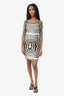 Just Cavalli Brown/White Animal Print Mini Dress Size 42